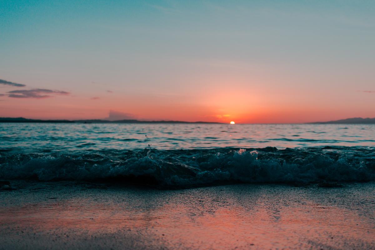 Beautiful Sunset over the Beach